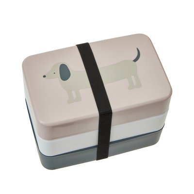 Lunch Box & Cutlery Set in Dog Print SO'HOME