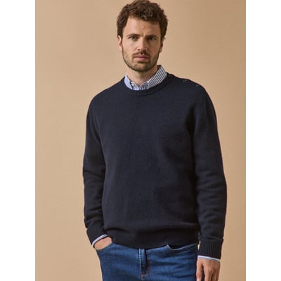 Pull boutonné laine mérinos CYRILLUS