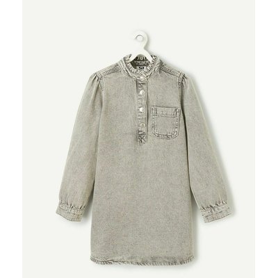 Recycled Denim Dress with Long Sleeves TAPE A L'OEIL