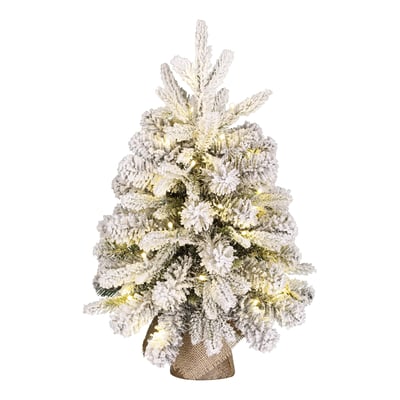 Sapin de Noël artificiel enneigé avec LED H60 cm GRIMSHAW BLACK BOX TREES