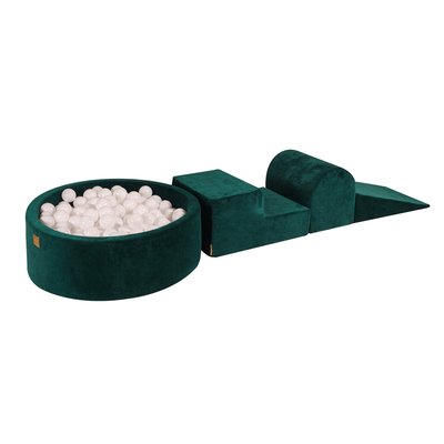 Aire De Jeux en Mousse avec Piscine à Balles, VELOURS MEOW BABY