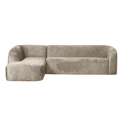 Canapé d'angle gauche en velours Sloping - SLOPING BEPUREHOME