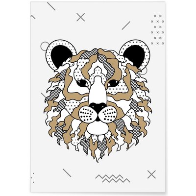 Affiche Tigre scandinave L'AFFICHERIE
