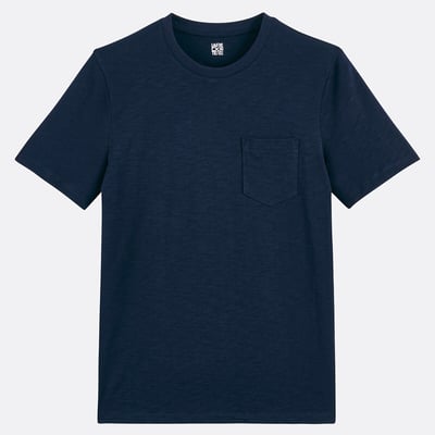 T-shirt en coton bio col rond manches courtes LA REDOUTE COLLECTIONS