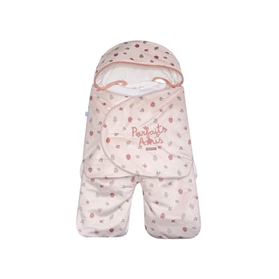 Nid de naissance micheline velours doux avec jambe securite auto SUCRE D'ORGE