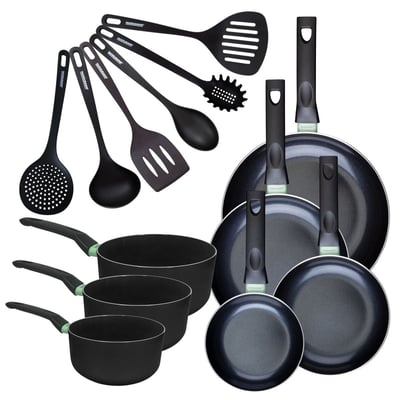 4 poêles 16/20/24/28cm + 3 casseroles 16/18/20cm BRANDAO FACKELMANN