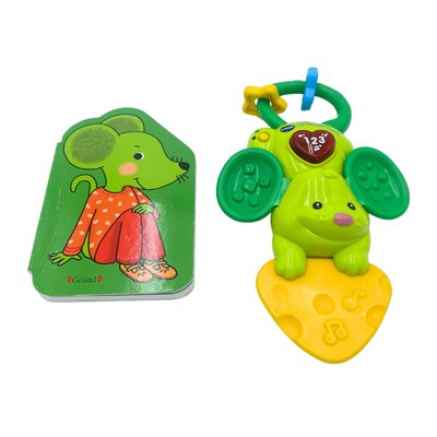 Hochet et livre souris verte - Bon état VTECH