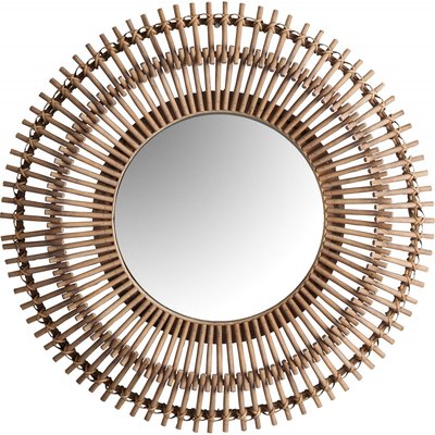 Miroir rond en bambou, Mauren RECOLLECTION