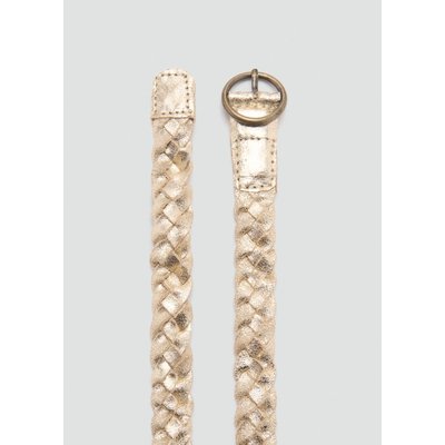 Ceinture cuir métallisée MANGO KIDS