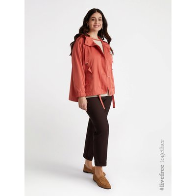 Parka color papaia FIORELLA RUBINO