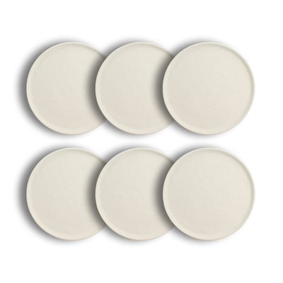 Lot de 6 assiettes à dessert 21cm, SNOWSTACK OGO LIVING