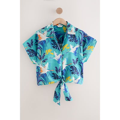 Chemise à manches courtes nouée sur le devant NEXT