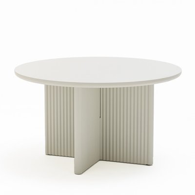 Table basse ronde en bois ø80cm - JURA DRAWER