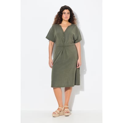 Robe en jersey. Col tunisien et ULLA POPKEN