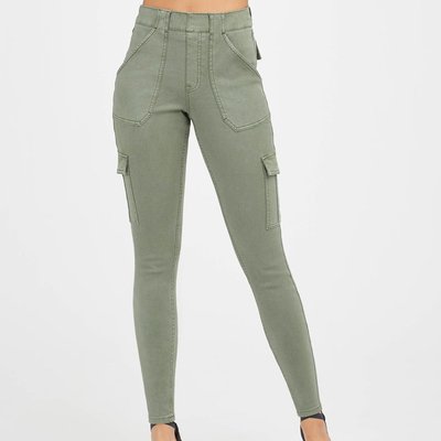 Pantalon cargo en sergé extensible à la cheville SPANX