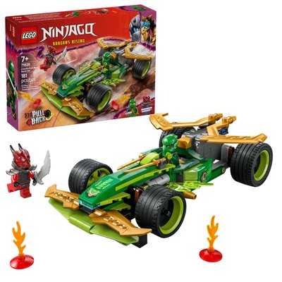 La voiture de course à rétrofriction de Lloyd LEGO
