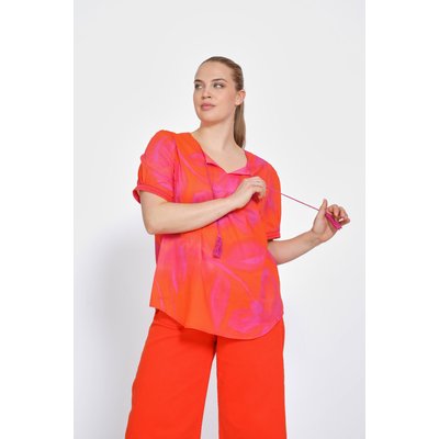 Blouse imprimée avec un galon JEAN-MARC PHILIPPE