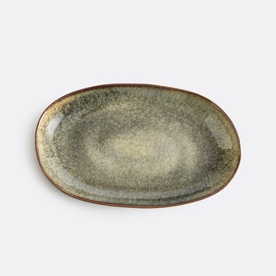 Plat en grès émaillé 36x22cm, Azoia LA REDOUTE INTERIEURS