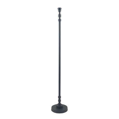 Matt Black Stick with Deep Stepped Foot Floor Lamp Base SO'HOME
