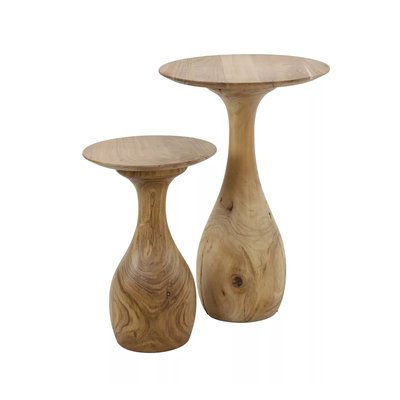 Set de tables d'appoint rondes en bois - PORTOBELO MATHI DESIGN