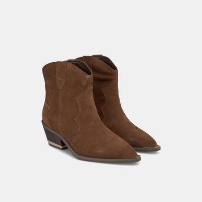 Bottines en cuir à bout pointu ALMA EN PENA