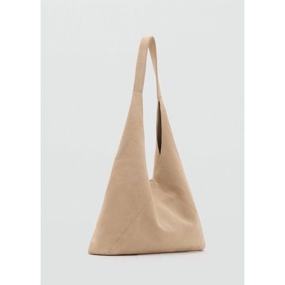 Sac suède porté épaule MANGO