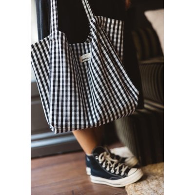 Sac à main en coton imprimé Vichy GABRIELLE PARIS