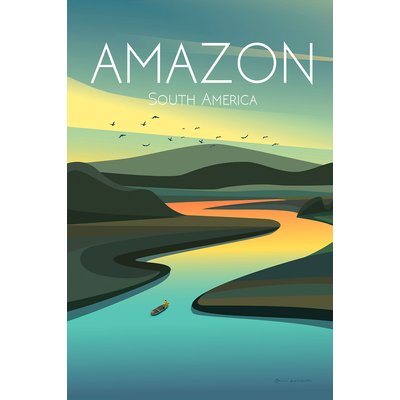 Tableau de voyage Fleuve d'Amazonie HEXOA
