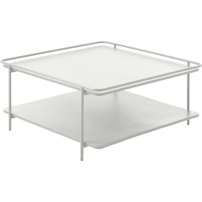 Table basse carrée en métal avec plateau RECOLLECTION