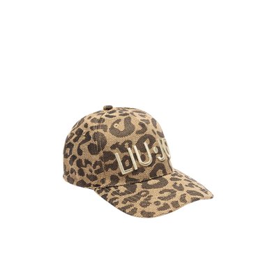 Casquette de baseball animalier jacquard marron LIU JO