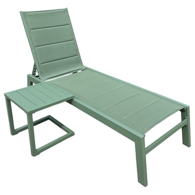 Bain de soleil et table d'appoint, BARBADOS HAPPY GARDEN