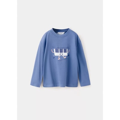 T-shirt manches longues imprimé relief MANGO BABY