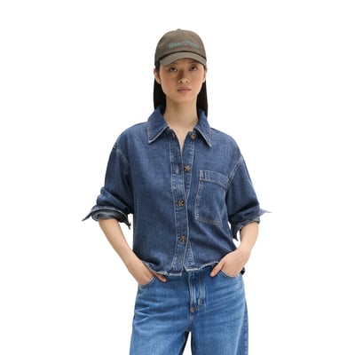 Blouse en jean regular en mélange Lyocell-Organic-Cotton MARC O'POLO