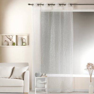 Voilage en organza dévoré et brodé HOME MAISON