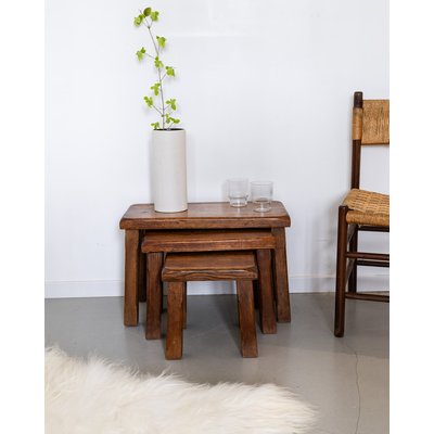 Ensemble de tables gigognes Barbara N°52 - Bon état DEBONGOUT