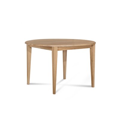 Table ronde bois D115 cm avec 1 allonge et Pieds fuseau - VICTORIA HELLIN, DEPUIS 1862