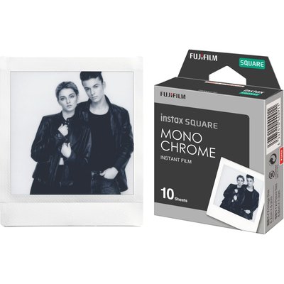 Papier photo instantané Film Instax Square Monochrome WW1 (x10) FUJIFILM