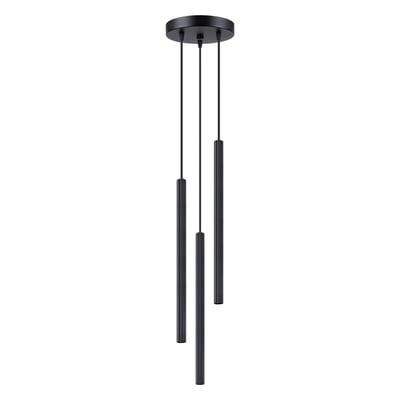Lustre Acier Noir G9 3 Arche EDEN