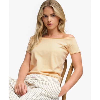 Top Bardot Épaules Dénudées Coupe Ajustée SUPERDRY