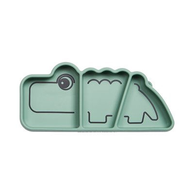 Bord in siliconen met zuignap Croco DONE BY DEER