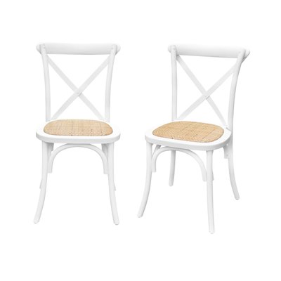Chaise de bistrot vintage bois (lot de 2) BELLEVILLE SWEEEK