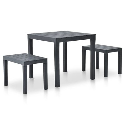 Table de jardin avec 2 bancs HOME MAISON