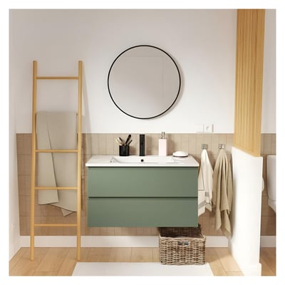 Meuble simple vasque 80 cm SORRENTO MOB IN