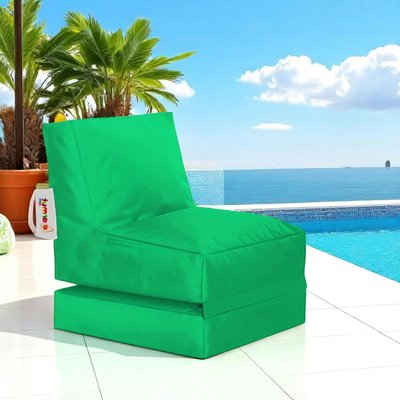Pouf bain de soleil extérieur vert ARTA PIER IMPORT