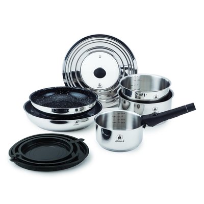 Set de 10 pièces amovible antiadhésif - "Réactif" LAGUIOLE CUISSON