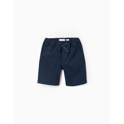 Short en Sergé avec Taille Élastique et Cordon ZIPPY