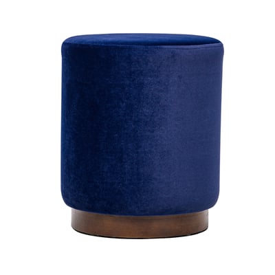 Pouf velours et bois, SOKA NORDLYS
