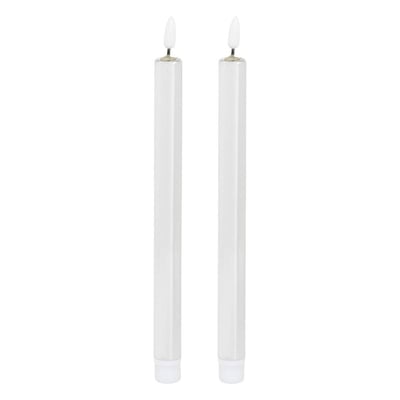 Lot de 2 bougies LED bâton métal rouge FEERIC LIGHTS & CHRISTMAS