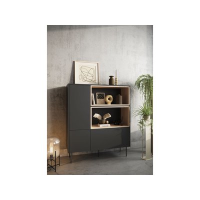 Buffet haut en panneaux de particules 2 portes 120 cm, ATLAS BOBOCHIC