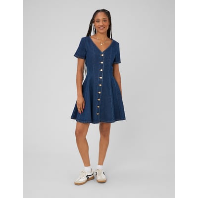 Robe denim boutonnée BZB